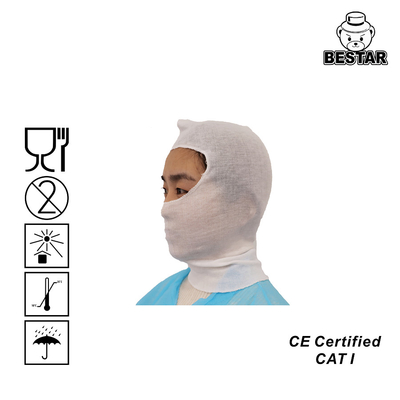 Capilla protectora FDA Hood With Overlock Sewing disponible del algodón blanco de los 35CM