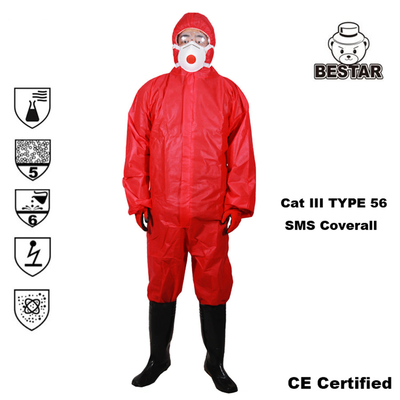 Tipo respirable 5 de la bata protectora disponible del polipropileno de los SPP bata 6