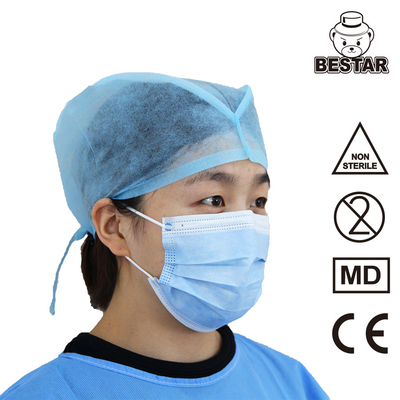 Máscara libre de la contaminación del ODM de la mascarilla del látex disponible no reutilizable del EN 14683