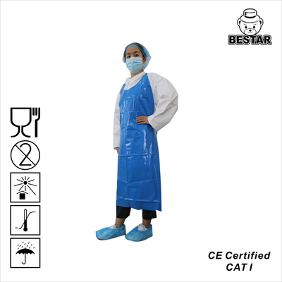 Aceite modificado para requisitos particulares que resiste el nilón azul del delantal protector disponible para limpiar