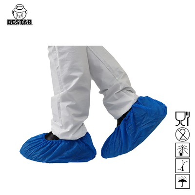 El chanclo plástico del CPE de la prenda impermeable cubre las cubiertas disponibles del zapato no se desliza