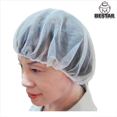 Los 24 casquillos Bouffant de nylon disponible de la pulgada friegan la redecilla de los sombreros para quirúrgico